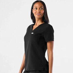 Figs Black Slim Catarina- One-Pocket Scrub Top
